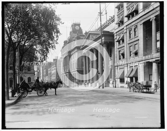 St. James Street, Montreal, between 1890 and 1901. Creator: William H. Jackson.