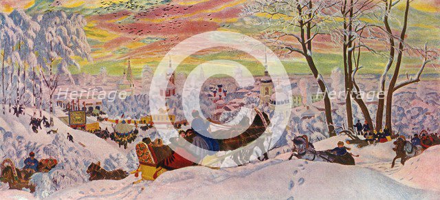 'Shrove-Tide', 1916, (1939). Creator: Boris Mikhajlovich Kustodiev.
