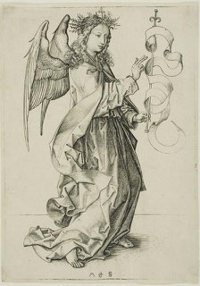 The Angel of the Annunciation, 1470/75. Creator: Martin Schongauer.
