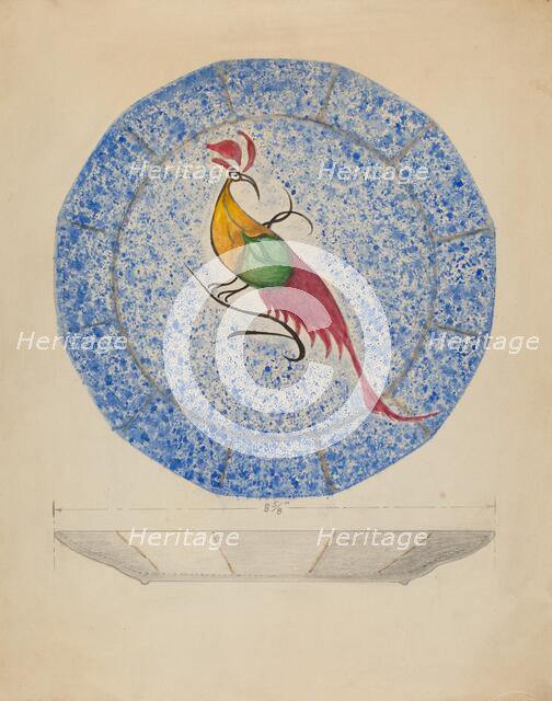 Plate, c. 1936. Creator: Albert Eyth.