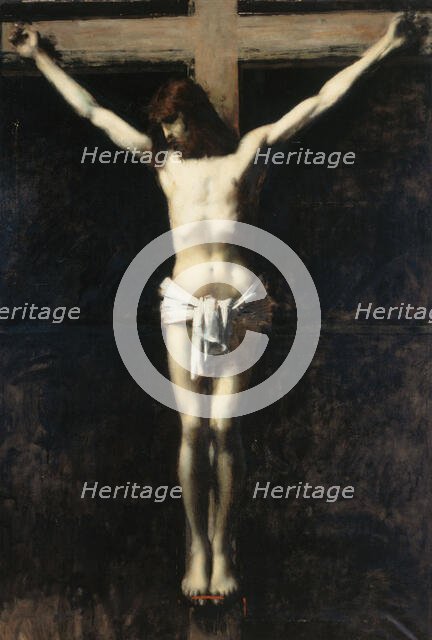 Christ en croix, between 1889 and 1892. Creator: Jean Jacques Henner.