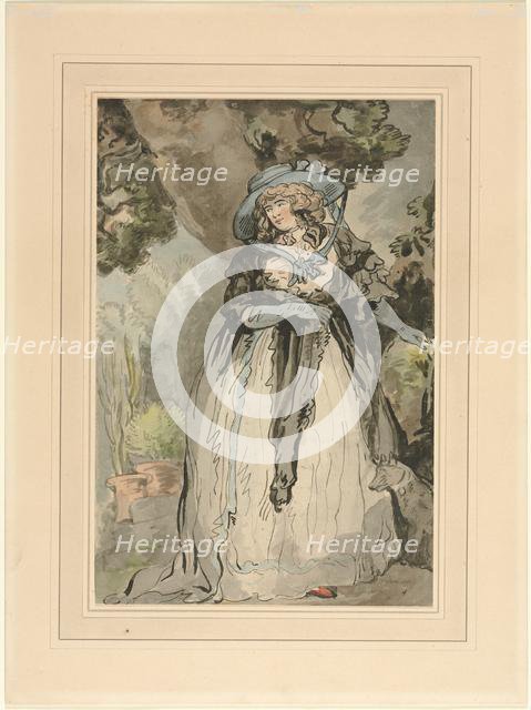 Mrs. Samuel Howitt, 1700s. Creator: George Murgatroyd Woodward (British, 1760-1809).