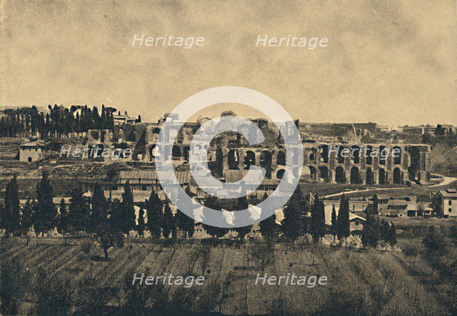 'Roma - Grand remains of the substructures of the palace of Septimius Severus', 1910.  Artist: Unknown.