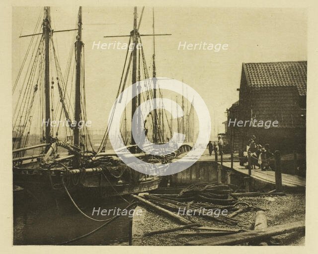 The Quays at Dinner-Time, 1887. Creator: Peter Henry Emerson.