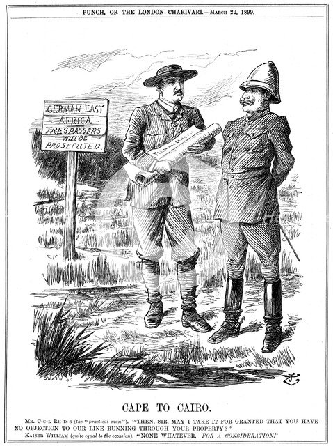 'Cape to Cairo', 1899.  Artist: John Tenniel