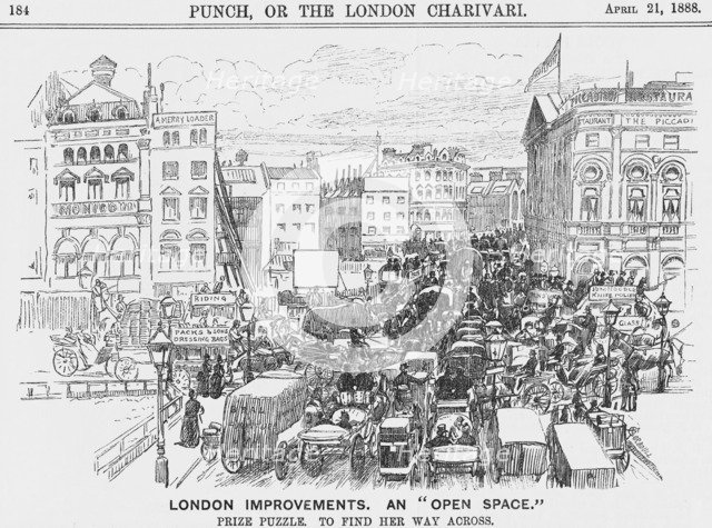 'London Improvements. An Open Space', 1888. Artist: Unknown