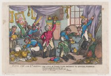 King Joe and Co. Making the Most Of Their Time Previous To Quitting Madrid, ..., September 25, 1808. Creator: Thomas Rowlandson.