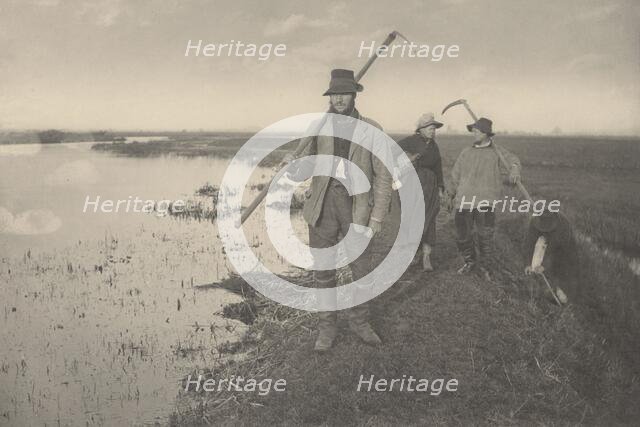 Coming Home from the Marshes, 1886. Creators: Dr Peter Henry Emerson, Thomas Frederick Goodall.
