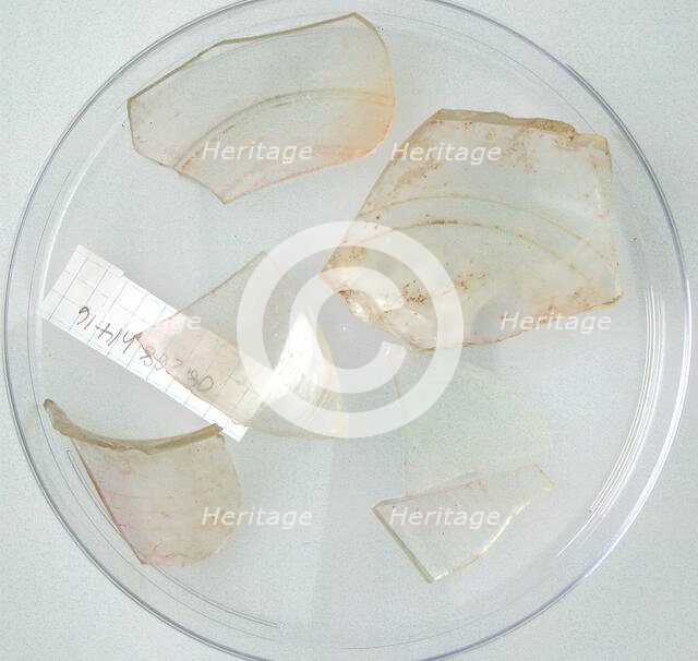 Glass Fragments, Coptic, 4th-early 5th century. Creator: Unknown.