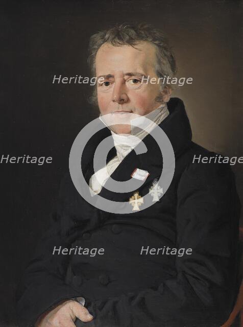 Portrait of the Physicist Hans Christian Orsted, 1832-1833. Creator: Christian Albrecht Jensen.