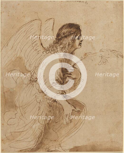 The Angel of the Annunciation, c. 1638/1639. Creator: Guercino.