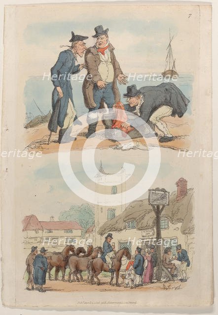 Plate 7, from "World in Miniature", 1816., 1816. Creator: Thomas Rowlandson.