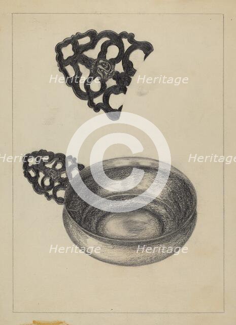 Silver Porringer, c. 1936. Creator: Rollington Campbell.