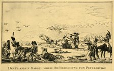 'Der Flanken-Marsch! Oder: Die Bedrohung Von Petersburg!', 1813, (1921).  Creator: Unknown.
