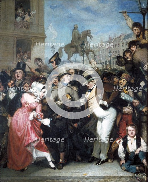 'The Crowd', 1847. Creator: Robert William Buss.