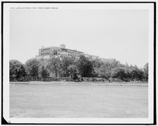 Castle of Chapultepec from the west, Mexico, between 1880 and 1897. Creator: William H. Jackson.