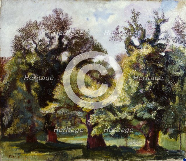 Villa Borghese gardens, 1915-1920.