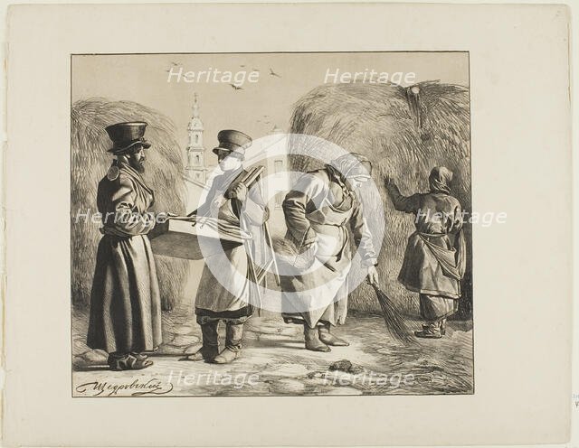 Scenes from Russian Folk Life, n.d. Creator:  Ignatii Stepanovich Shchedrovski.