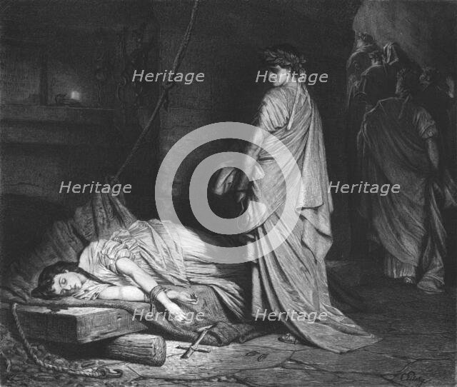 'Under the Arena', after Carl Von Piloty', c1880-83. Creator: W Hecht.