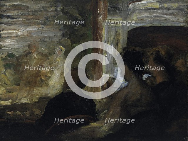 The Theatre Box. Artist: Daumier, Honoré (1808-1879)