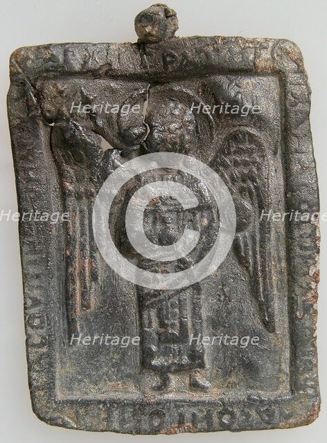 Icon Pendant with the Archangel Michael, Byzantine, ca. 1300 or later. Creator: Unknown.