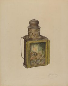 Lamp, c. 1938. Creator: John Cutting.