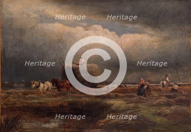The Hay Wagon, 1857. Creator: Samuel Bough.