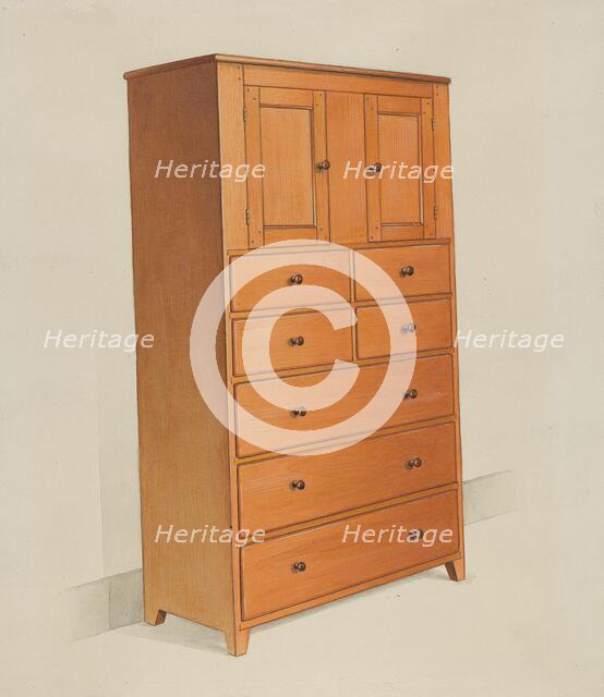 Shaker Cabinet, c. 1936. Creator: Anne Ger.