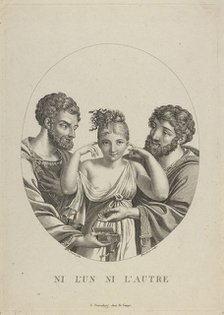 None of the two (Ni L'Un, Ni L'Autre), Early 19th cen.. Artist: Fleischmann, Friedrich (1791-1834)