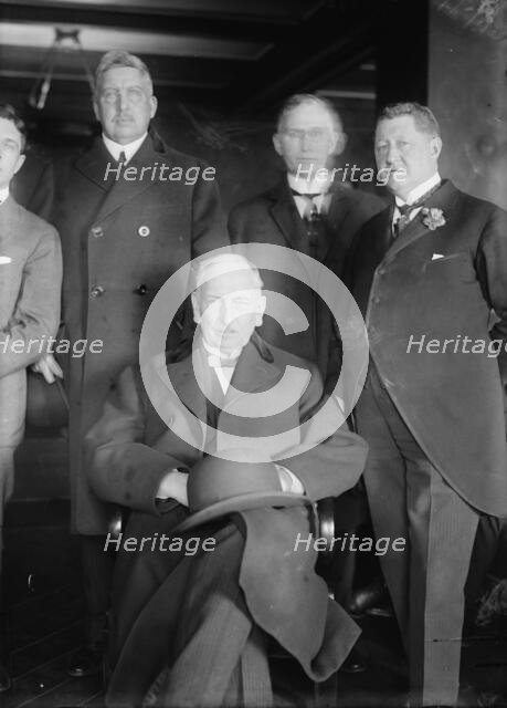 R.A.C. Smith, J.A. Topping, F.B. Dalzell, T.E. Burton, between c1915 and c1920. Creator: Bain News Service.