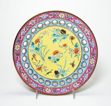 Plate with Talismans for Duanwujie (Dragon Boat Festival), Qing dynasty, (1736-1795). Creator: Unknown.