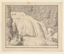 Waterfall in the Bantimurung mountains, 1745. Creator: J.G. Loten.