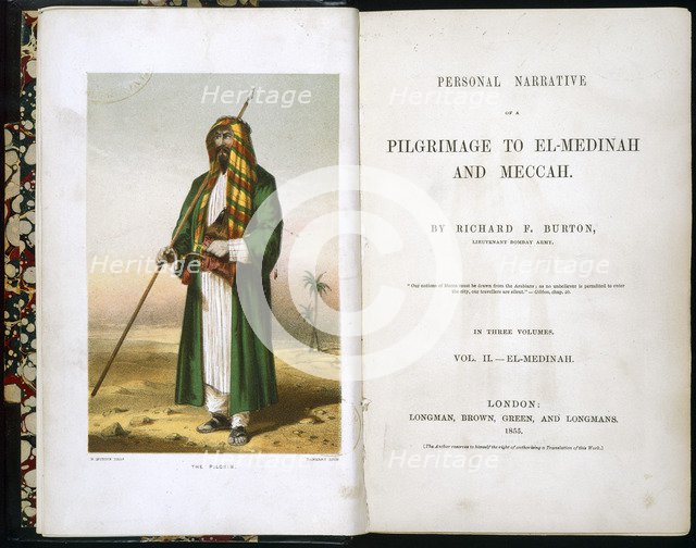 Personal Narrative of a Pilgrimage to El-Medinah and Meccah by Richard Burton, 1855. Artist: Unknown