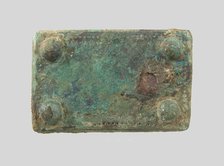 Rectangular Plaque, Frankish, middle of 6th century. Creator: Unknown.