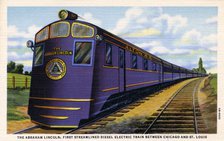 The 'Abraham Lincoln', streamlined diesel electric train, 1940. Artist: Unknown