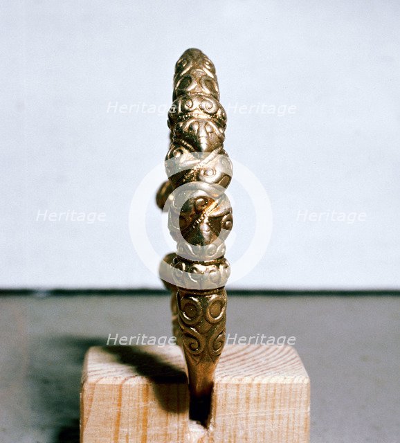 Celtic gold bracelet, Waldalgesheim, Germany, late 4th century BC. Artist: Unknown
