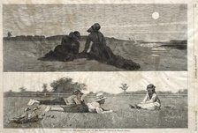 Flirting on the Seashore and on the Meadow, 1874. Creator: Winslow Homer (American, 1836-1910).