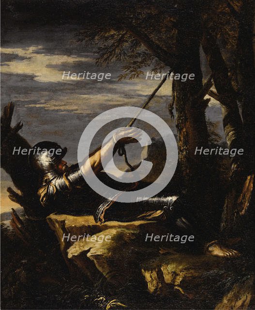 Penitent Saint William of Maleval, c. 1647-1648. Creator: Rosa, Salvatore (1615-1673).