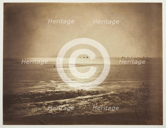 Seascape, Normandy, 1856/57. Creator: Gustave Le Gray.