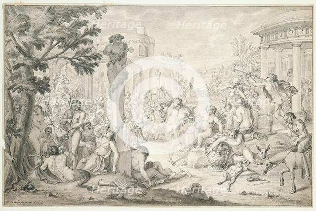 Bacchanal, 1696. Creator: W. Marchand.
