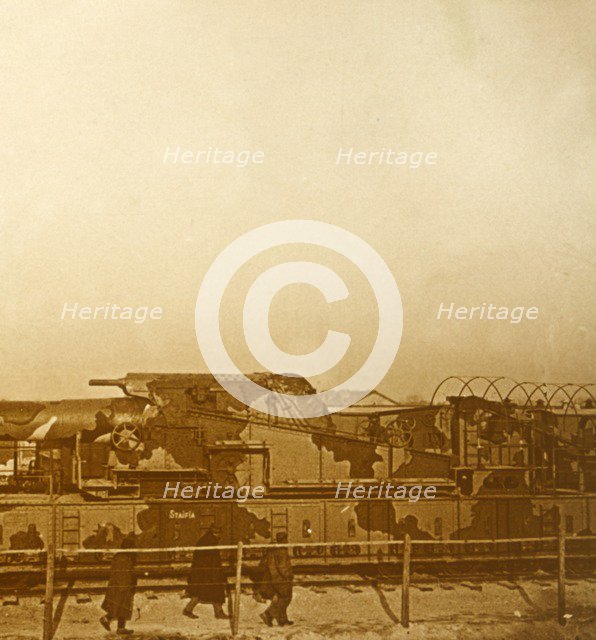 Armoured train, c1914-c1918. Artist: Unknown.