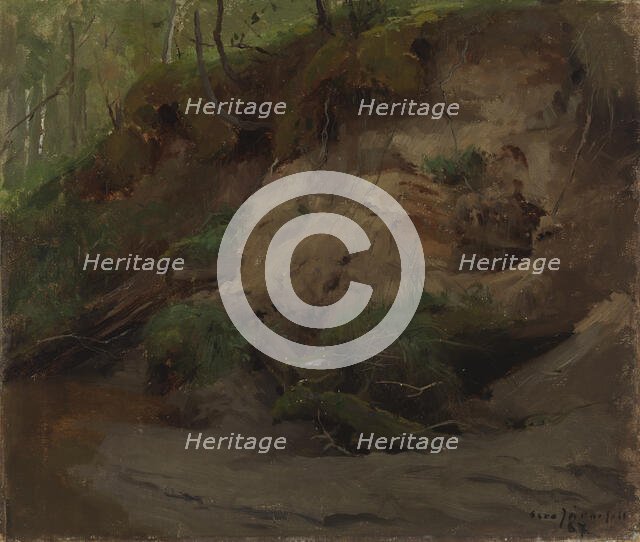 Forest with a Sandy Slope, 1887. Creator: Eero Jarnefelt.