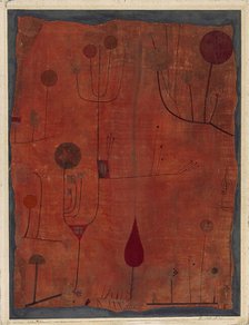 Fruits on Red, 1930. Creator: Klee, Paul (1879-1940).