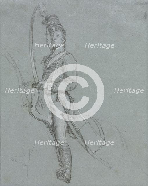 A Hussar Officer on Horseback, 1812. Creator: John Singleton Copley (American, 1738-1815).