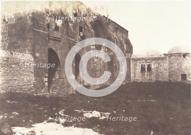 Jérusalem, Palais de rois de Jérusalem, Vue générale, 1854. Creator: Auguste Salzmann.