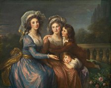 The Marquise de Pezay, and the Marquise de Rougé with Her Sons Alexis and Adrien, 1787. Creator: Elisabeth Louise Vigee-LeBrun.