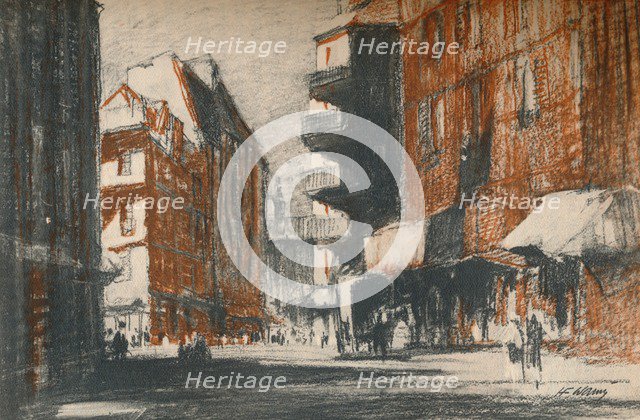 These foreign-looking streets, c1927, (1927). Artist: Henry Franks Waring.