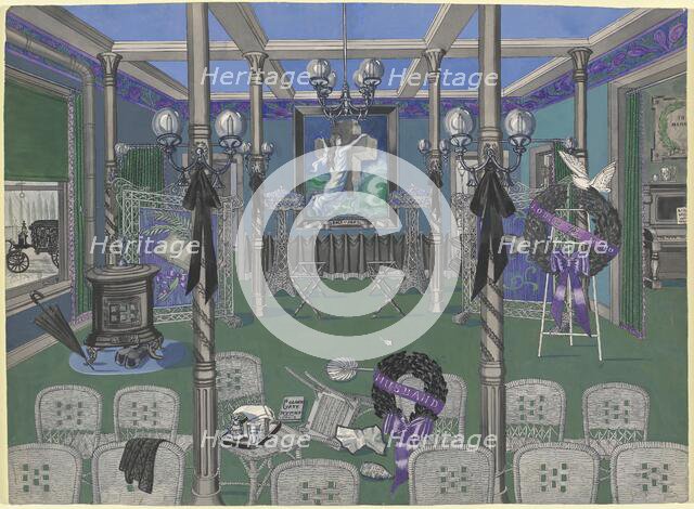 Funeral Parlor, 1895-1920, c. 1947. Creator: Perkins Harnly.