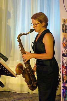 Karen Sharp, iG4, Watermill Jazz Club, Dorking, Surrey, 17 June 2025. Creator: Brian O'Connor.