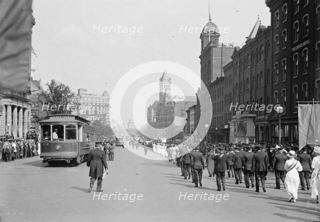 Woman Suffrage - Parade, May 1914, May 1914. Creator: Harris & Ewing.